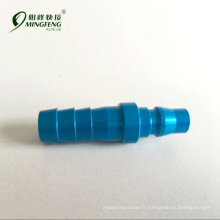 Connecteur de raccord en laiton bleu pour le marché intérieur asiatique Alumimnm